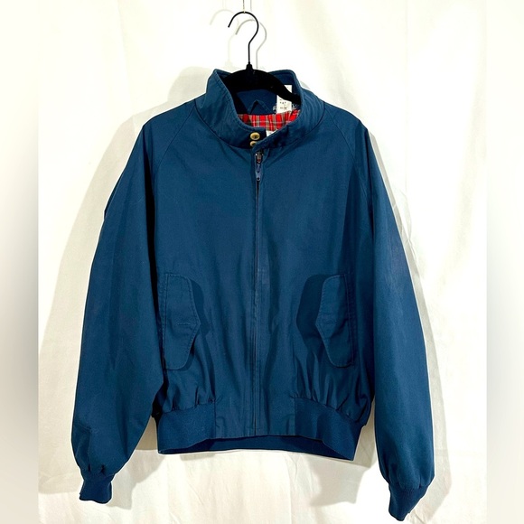 Vintage 80’s Woolrich Navy Harrington Jacket Red Plaid 
 – M – Made Hong Kong - Picture 2 of 10